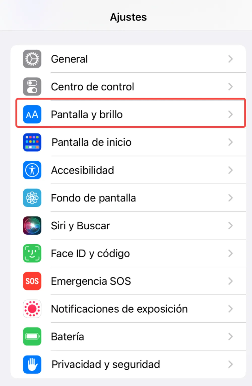 Pantalla y brillo